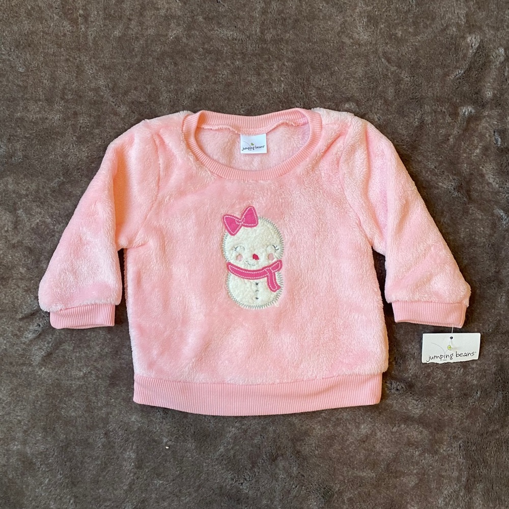 Snowgirl faux-fur sweatshirt, 6M